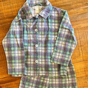 Boys Garnet Hill Kids Flannel Pajamas Size XS